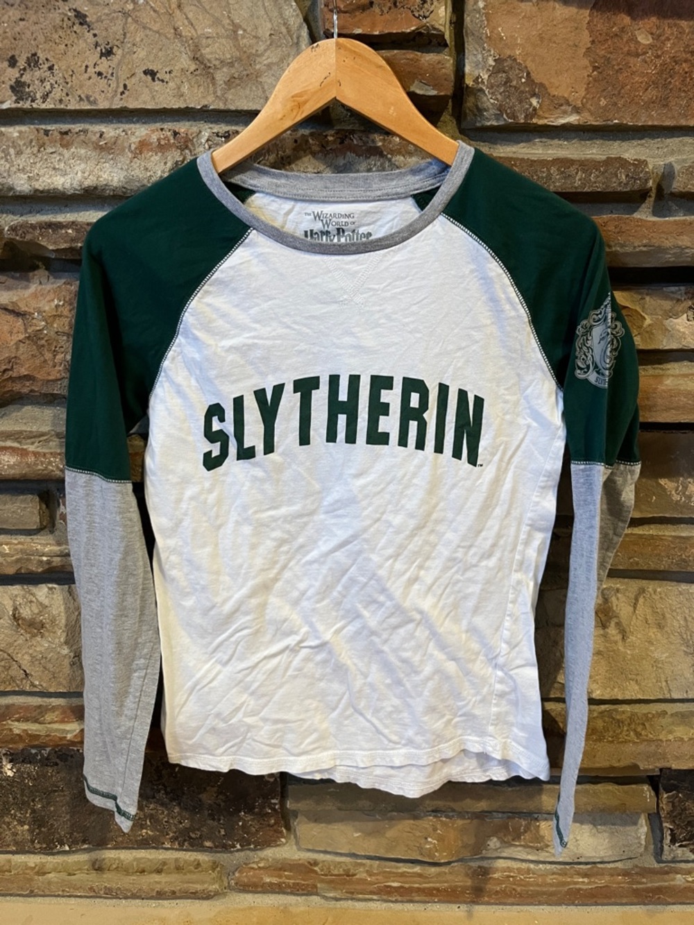 Slytherin Long-Sleeve Raglan Tee Wizarding World of Harry Potter